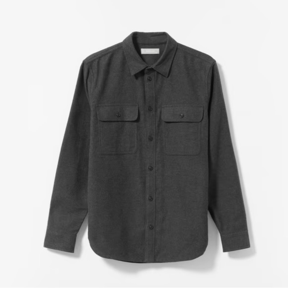 Everlane Other - NWT Everlane The Heavyweight Overshirt Uniform Men's in Charcoal Heather Size M